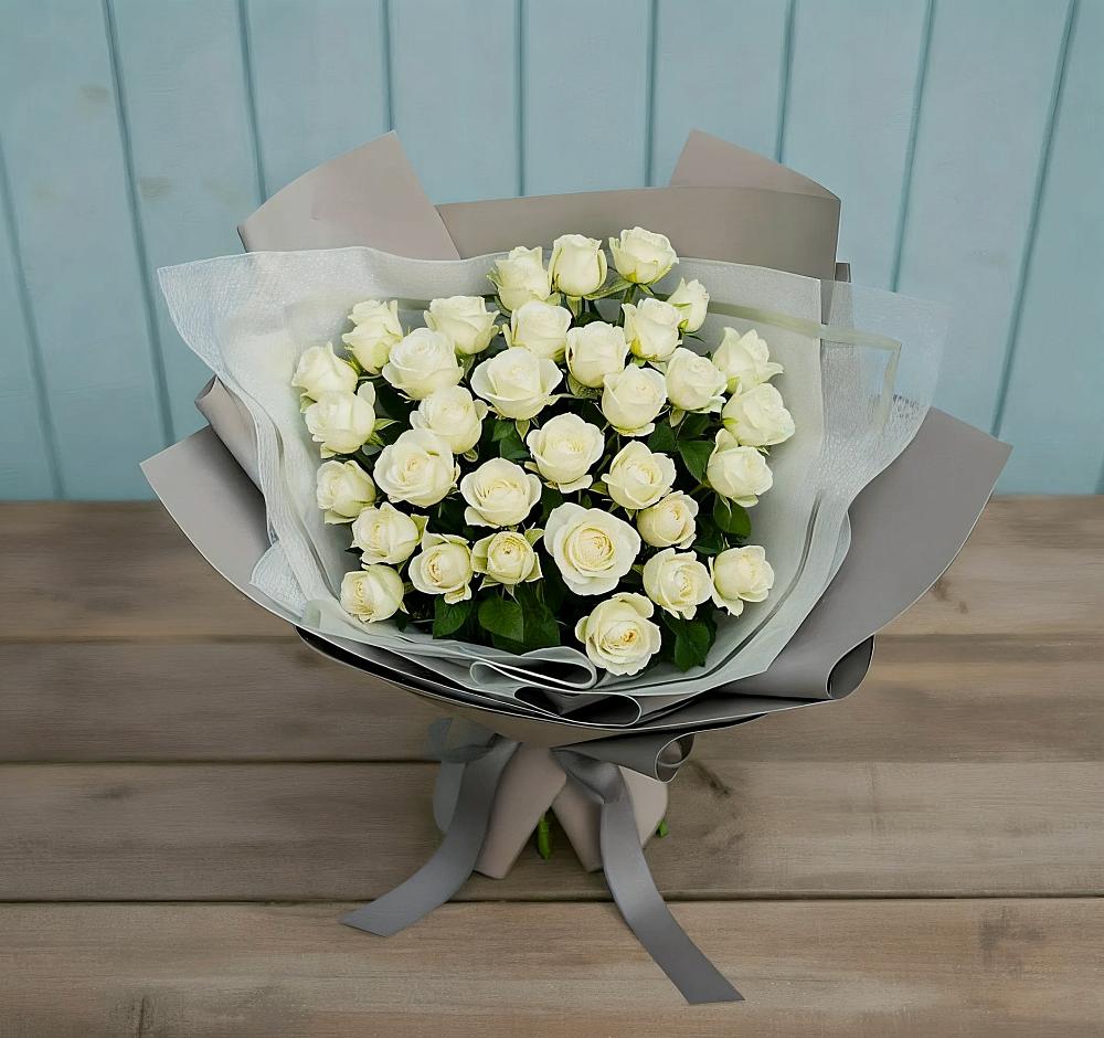 Букет Белоснежная нежность в Зайцево