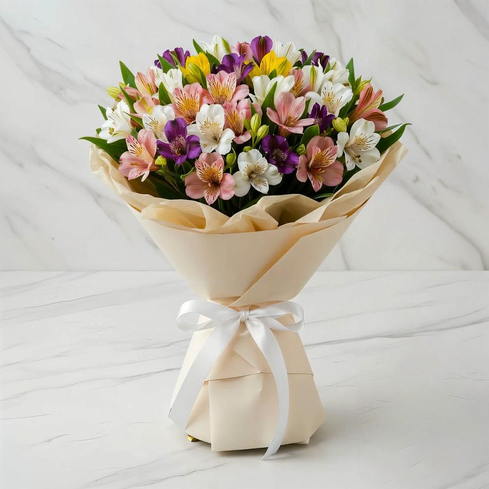 Букет цветов из: Альстромерии в Зайцево