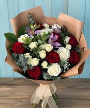 Букет цветов из:  Розы и Альстромерии #REPLACE_PRED# Зайцево