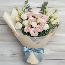 Букет цветов из:  Лизиантусы в Зайцево