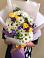 Букет цветов из: Ирисы, Хризантемы и Розы в Зайцево