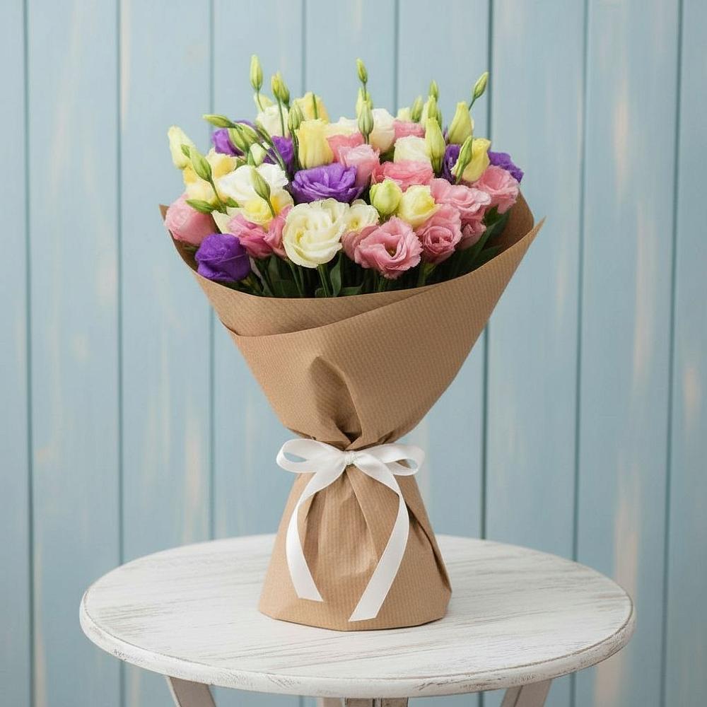 Букет цветов из: Лизиантусы в Зайцево