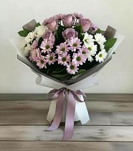 Букет цветов из:  Хризантемы и Розы #REPLACE_PRED# Зайцево