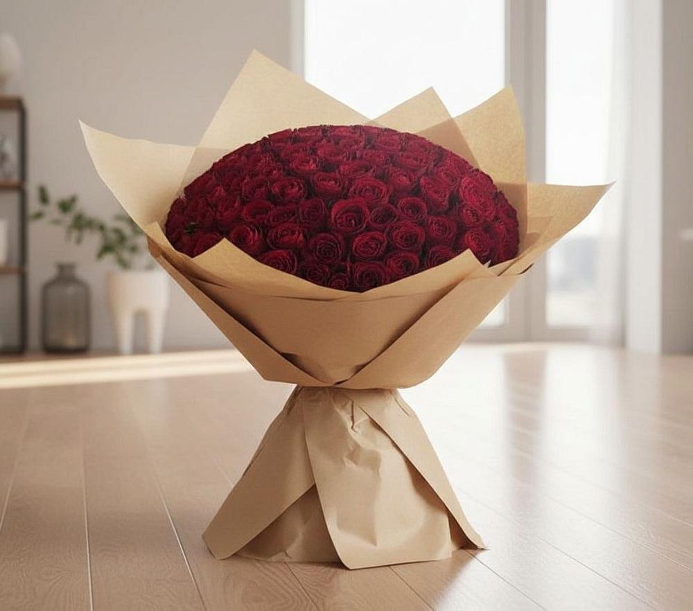 Букет 101 Красная роза в Зайцево
