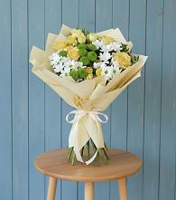 Букет цветов из:  Хризантемы и Розы #REPLACE_PRED# Зайцево