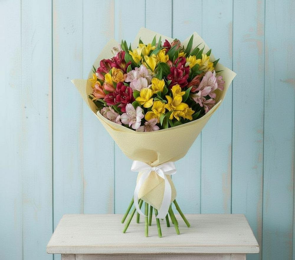 Букет цветов из: Альстромерии в Зайцево