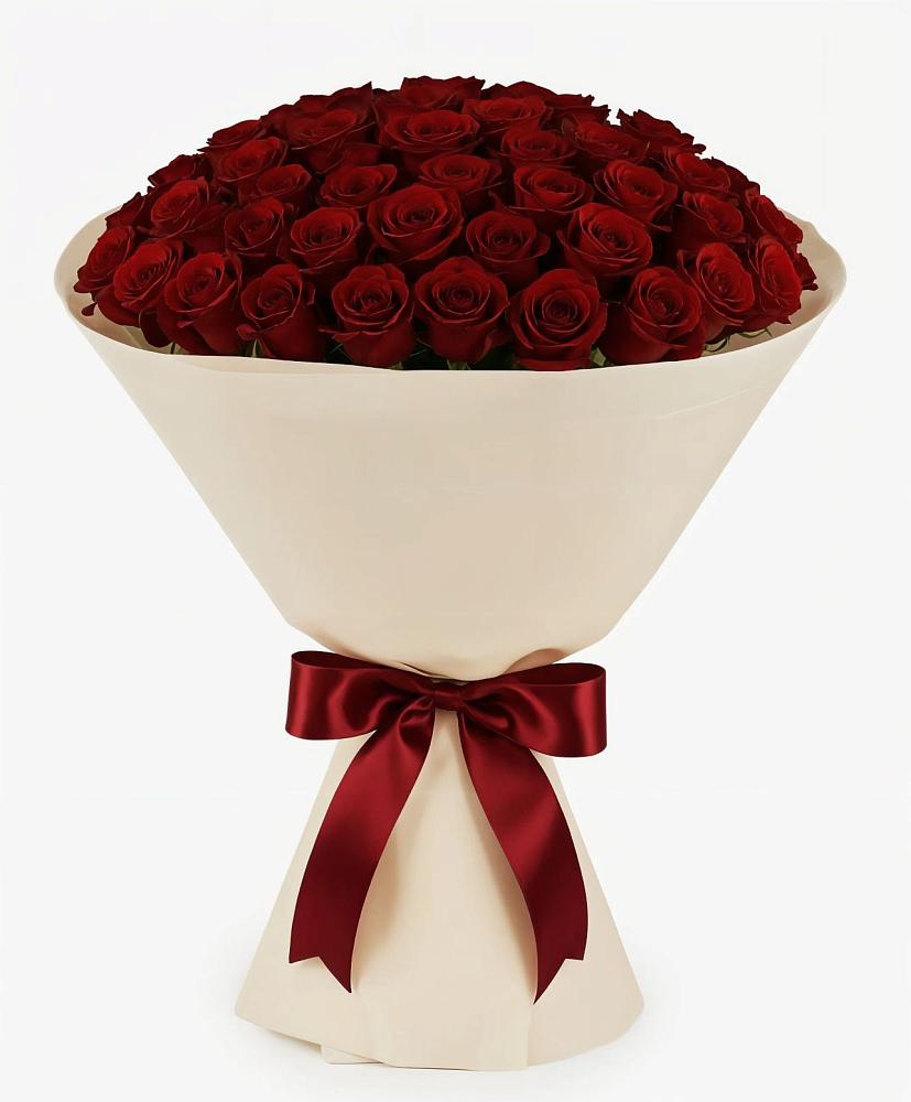 Букет 101 Бордовая роза Блэк Бакарра в Зайцево