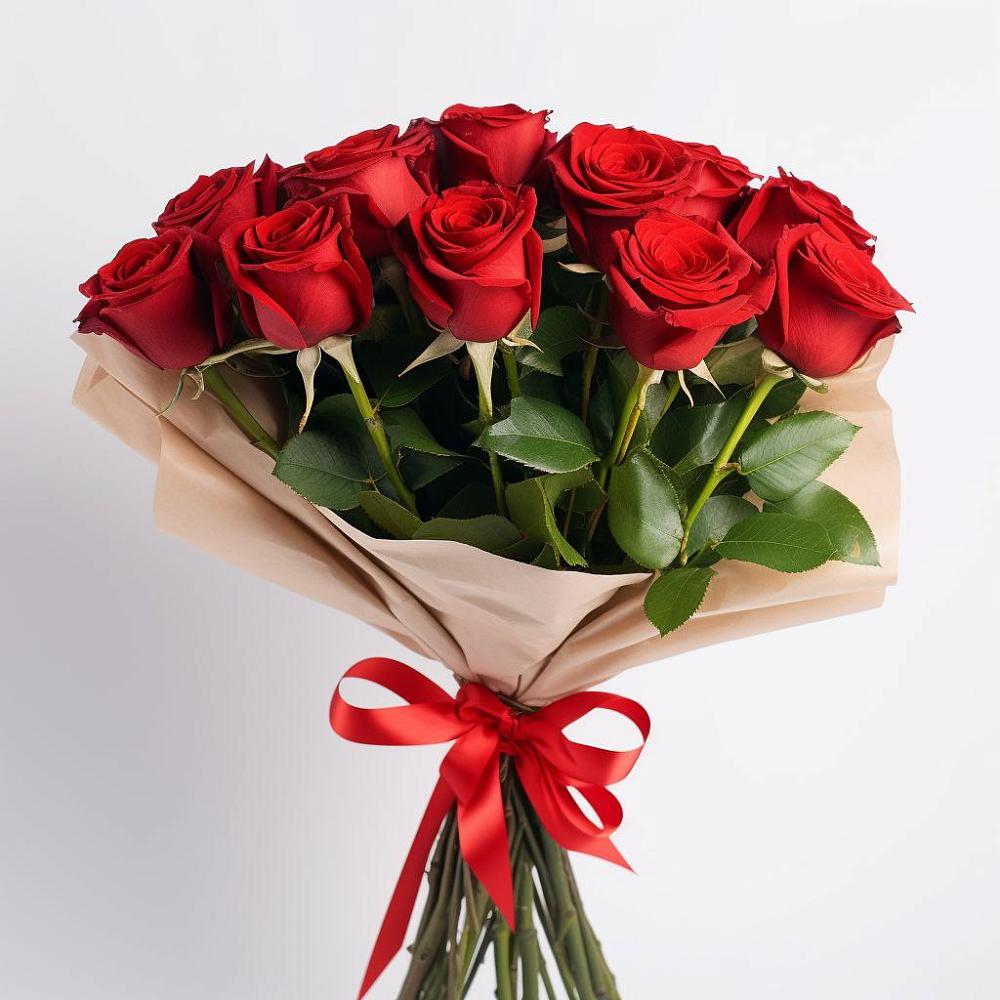Букет 11 Красных роз Эдлесс Лав в Зайцево