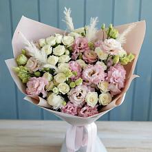 Букет цветов из:  Альстромерии и Розы в Зайцево