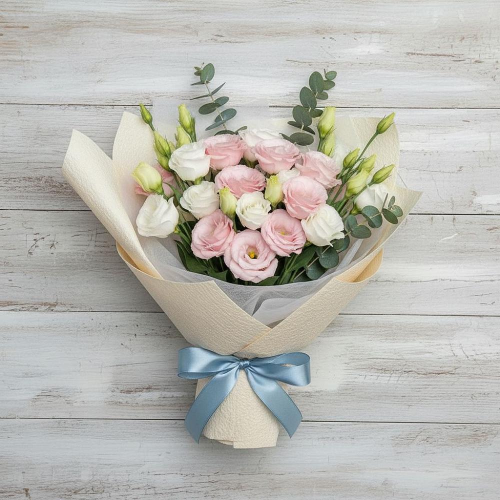 Букет цветов из: Лизиантусы в Зайцево